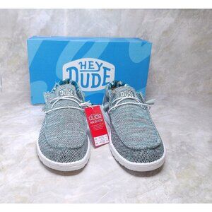 Hey Dude Men's Wally Sox Shoes Mens Size 12 Ultralight Slip-On Ice Grey